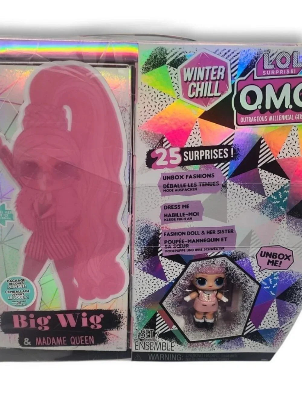 New 2020 LOL Surprise OMG Big Wig & Madame Queen Winter Chill 25 Surprise